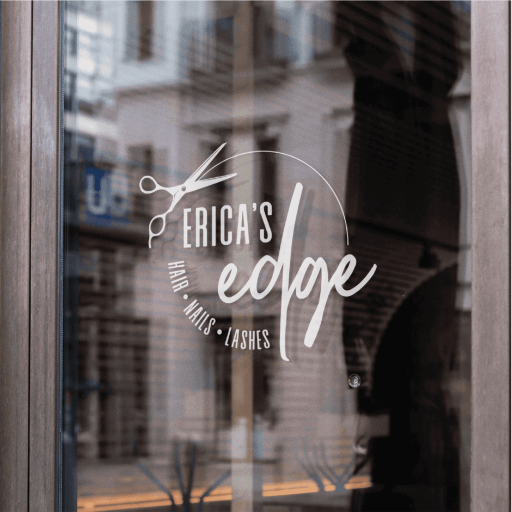 Erica's Edge brand logo one concept method